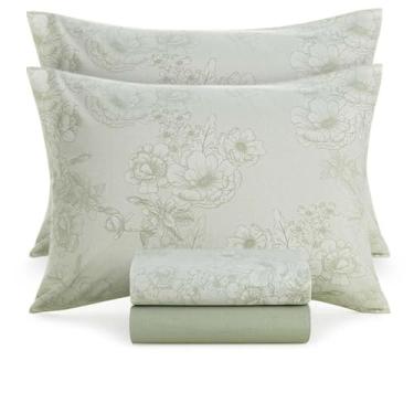 Imagem de Jogo De Lençol Casal 100% Algodão 4 Peças Rebeca 160 Fios Karsten