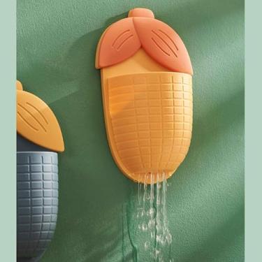 Imagem de Rack de armazenamento montado na parede, organizador de prateleira de canto para banheiro, cozinha, escritório, escova de dentes, suporte para especiarias, prateleira suspensa multiuso