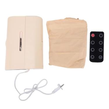 Imagem de Keenso Secador de Roupas Portátil, Máquina de Secagem Elétrica Dobrável Com Controle Remoto e Temporizador de 240 Minutos Com Luz Roxa e Função de íon Negativo (Bege)