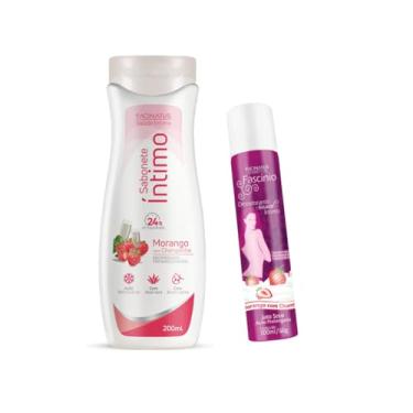 Imagem de Sabonete Íntimo Higiene + Fragrância Feminina Íntima Sensual (Morango e Morango)
