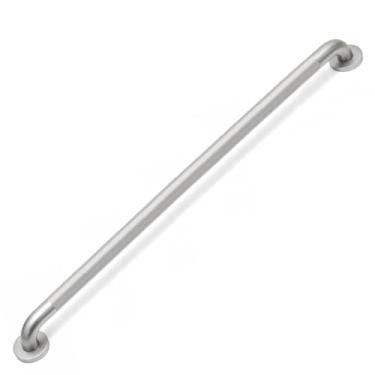 Imagem de ACEDSGN Barras de apoio de chuveiro de 101 cm para idosos barra de apoio de aço inoxidável de níquel escovado para banheiro, corrimão de segurança serrilhada antiderrapante para parede de vaso