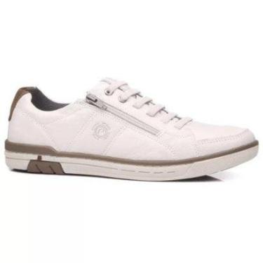 Imagem de Sapatenis em Couro Pegada 119313 Masculino - Off White-Masculino