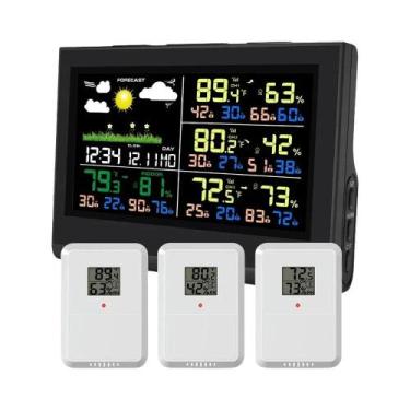 Imagem de Estação Meteorológica Inteligente Sem Fio Com Grande Display E 3 Senso
