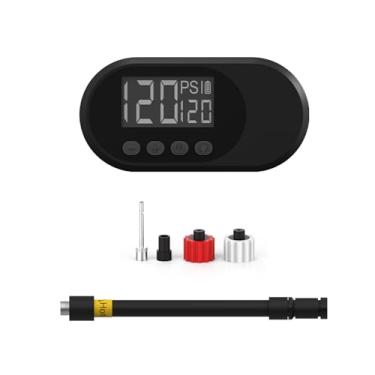 Imagem de Inflador de Pneus Portátil com Luz Emergência LED Display Digital HD Desligamento Automático Inflação Fácil em 4 Passos