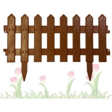 Imagem de 10 Cerquinhas Jardim Plástico Horta Canteiro Piscina 5,50 mt - NoBrand