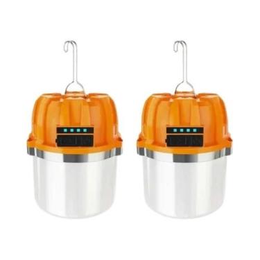 Imagem de Lanterna De Camping LED Recarregável USB De 500W Luz De Emergência Por