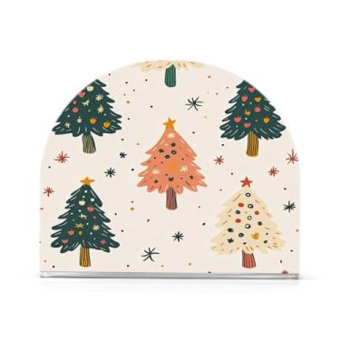 Imagem de Porta-guardanapos de árvore de Natal para mesas - Porta-guardanapos para cozinha, porta-guardanapos de mesa, porta-guardanapos de coquetel, porta-guardanapos de papel383