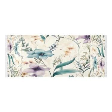 Imagem de Wassud Flowerful Meadow Capas de lavadora e secadora, protetor de lavadora com sacos de armazenamento, capa de geladeira à prova de poeira com bolsos para lavanderia doméstica, cozinha, 120 x 55 cm