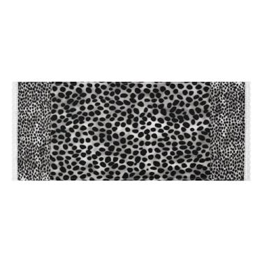 Imagem de Wassud Capas de lavadora e secadora de leopardo preto e branco, protetor de lavadora com sacos de armazenamento, capa de geladeira à prova de poeira com bolsos para lavanderia doméstica, cozinha, 120