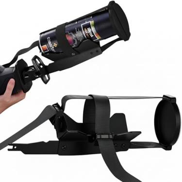 Imagem de Acessório de coqueteleira de tinta preta para serra alternativa – Serve para latas de 5 a 10 cm – Misturador de lata de spray de aço inoxidável para tinta, mancha, verniz e aerossóis – Ferramenta de