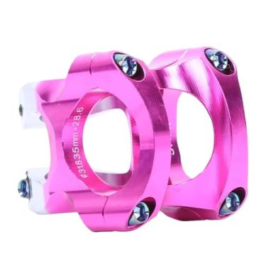 Imagem de Mesa ultraleve para MTB, guidão de 35 mm, usinagem CNC, inclinação de 0 graus, suporte para bicicleta, espiga de 31,8 mm e 28,6 mm. Peças para mountain bike.(Powder and silver)