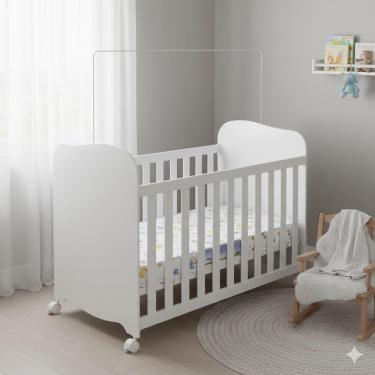 Imagem de Berço Americano Peroba Móveis Duda com Colchão Herval Baby Encanto 