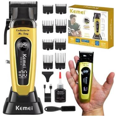 Imagem de Maquina de Cortar Cabelo Kemei KM-90-4 Motor Brushless 11.500 RPM Supe
