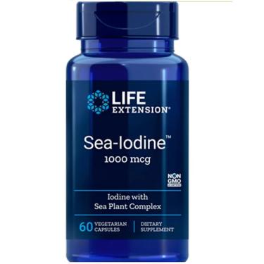 Imagem de Sea Iodine Iodo Marinho 1000 mcg 60 Cáps. Life Extension