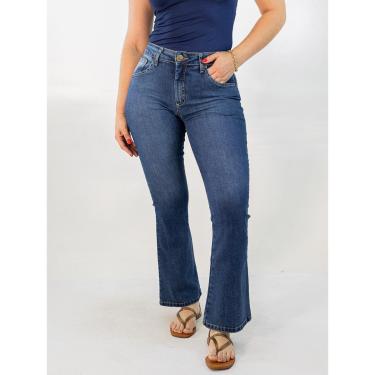 Imagem de Calca Feminina Flare Petit Elastano Alta Algodao Anticorpus-Feminino