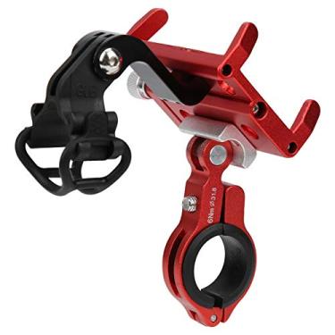 Imagem de KIMISS Suporte para Celular G?89 para Bicicletas, Motocicletas e E-bikes - Suporte Ajustável Com Interface de Câmera Esportiva, Compatível Com Dispositivos de 60-100 Mm (Vermelho)