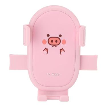 Imagem de RiToEasysports Suporte de Telefone de Bicicleta, Suporte de Telefone Bonito de Desenho Animado Em Pvc de Porco Rosa Com Braçadeira de Montagem de Guiador para Scooter Elétrica