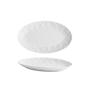 Imagem de Prato de peixe de cerâmica multifuncional de grande capacidade peixe a vapor doméstico minimalista criativo prato de sushi prato de jantar de frutos do mar prato de jantar de comida ocidental adequado