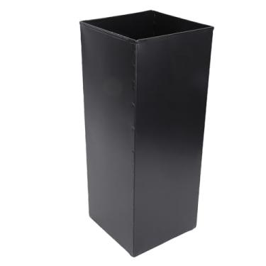 Imagem de Yinhing Organizador de Porta-Guarda-chuva de Metal Retangular Oco Em Liga de Guarda-chuva Suporte para Armazenamento Em Rack para Casa, Escritório, Entrada de Hotel 42 X 16,5 X 16,5 Cm (Preta)