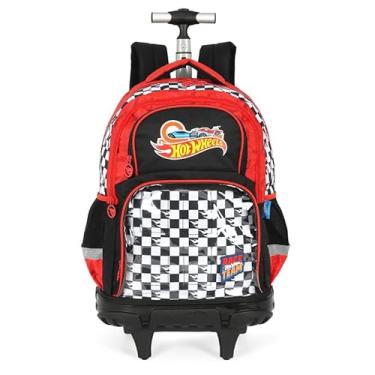 Imagem de Mochila Carrinho Masculina Hot Wheels Vermelho Luxcel Mc49982hw