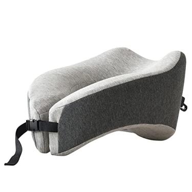 Imagem de Travesseiro de Pescoço em Forma U para Viagem Espuma Memória Apoio ao Portátil com Fivela Lavável Macio e Confortável Almofada Cervical Avião Escritór