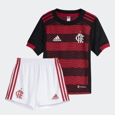 Imagem de Mini Uniforme 1 CR Flamengo 22/23 - Vermelho adidas HA8331-Masculino