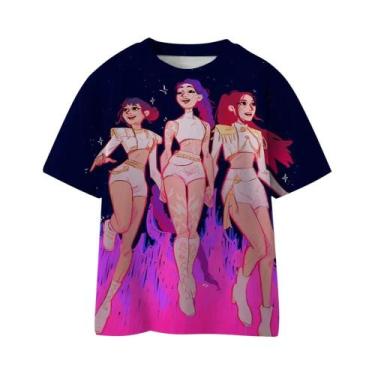 Imagem de Camiseta Infantil De Anime, Verão, Moda Casual, Kpop, Caçadores De Dem