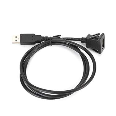 Imagem de Ymiko Cabo de Extensão de áudio de Carro USB 2.0, Adaptador de Painel de Porta única para de Som de Veículos e Motocicletas