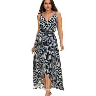 Imagem de Vestido Envelope Transpassado - ZIEM, U (36/46), Zebra