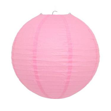 Imagem de Balão Japonês Papel Decoração Ambiente 40 cm - Galleria77, Rosa