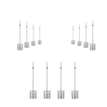 Imagem de 12 agulhas de inflação de bomba de bola, agulhas de bomba de ar para bolas, agulha de ar, adaptador de basquete inflável para futebol e vôlei