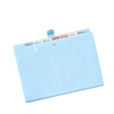 Imagem de Pasta Sanfonada A4 Organizadora 12 Divisórias,200 Folhas, Grande Capacidade para Escritório, Estudo(AZUL)