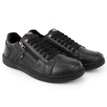 Imagem de Sapatênis Masculino Couro Zíper Lateral-Masculino