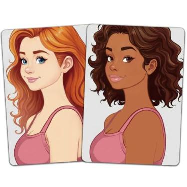 Imagem de DELORIGIN 2 peças quadro de prática de pintura de braço facial tamanho A4 reutilizável quadro de prática de pintura de maquiagem palco ferramenta de exercícios faciais, suprimentos de pintura facial