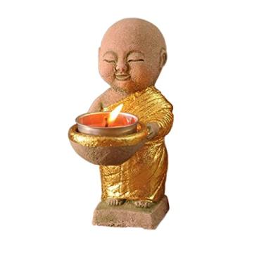 Imagem de Castiçal de vidro doméstico copo decorativo esculpido em pedra castiçal enfeite de mesa adequado para sala de estar estudo sala de jantar vela mesa (médio)