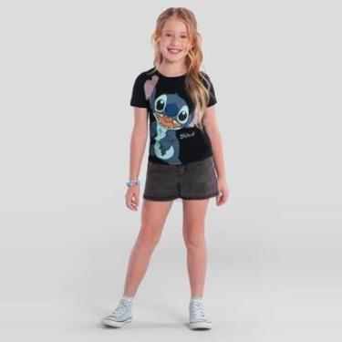 Imagem de Blusa Infantil Menina Brilhante Do Stitch Brandili-Feminino