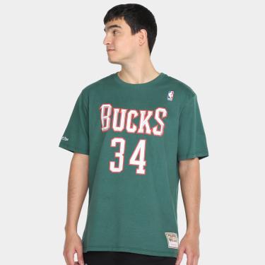 Imagem de Camiseta Mitchell & Ness Milwaukee Bucks Gianiss Masculina-Masculino