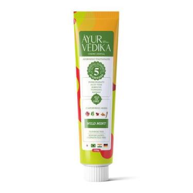 Imagem de Creme Dental Ayurvédika Sem Flúor Vegano 100g, Wild Mint