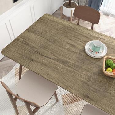 Imagem de EPPKILY Papel de contato de madeira marrom descasque e cole bancadas 40 cm × 78 cm de espessura papel de parede de madeira rústica impermeável autoadesivo de grão de madeira para armário de cozinha