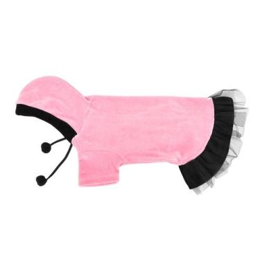 Imagem de Vestido Charme para Cachorro e Gato Pet - Bichinho Chic, Rosa, 6