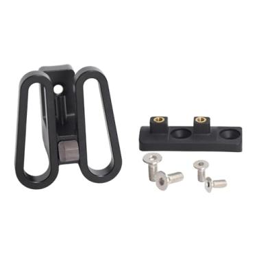 Imagem de Pegciuho Adaptador de Suporte para Bicicletas Dobráveis ​​com de Liberação Rápida, em Liga de Alumínio, com 3 Furos de Montagem. Inclui Base de Montage, Preto