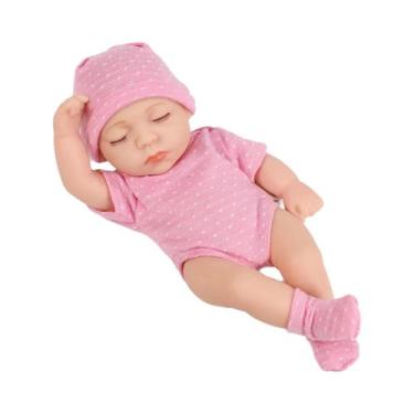 Imagem de Boneca Reborn De Vinil Macio À Prova d'Água De 20cm, Linda Mini Boneca