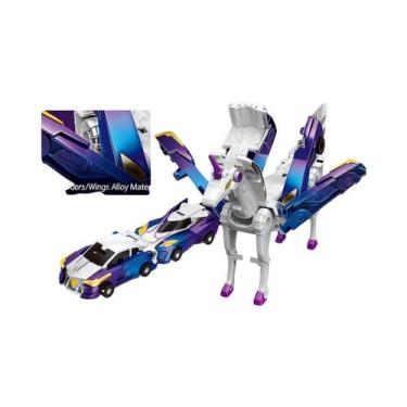 Imagem de Brinquedo De Carro Unicórnio Transformável Para Crianças, Figura De Pé