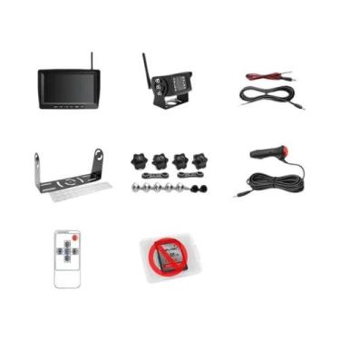 Imagem de Monitor DVR Sem Fio GreenYi De 7 Polegadas Para Caminhões, 1280x720 HD