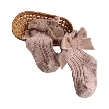 Imagem de Meias De Inverno Para Meninas, Grossas E Quentes, De Algodão Tricotado