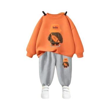 Imagem de Conjunto De Agasalho Infantil De Outono Com Camiseta De Manga Longa E 