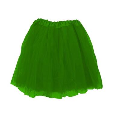 Imagem de Saia de Tule Tutu Adulta - 40cm - Extra Festas, Verde escuro, U