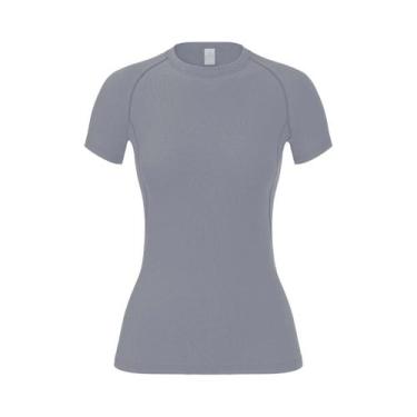 Imagem de Camiseta Esportiva Feminina De Compressão De Secagem Rápida Com Manga 