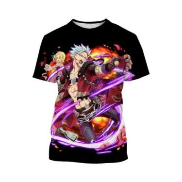 Imagem de Camiseta De Verão Com Personagem De Anime Impressa Em 3D, Design Criat