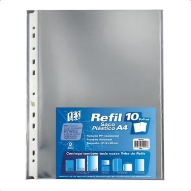 Imagem de Refil Plastico A4 Furação Universal c/ 10 Refil Yes